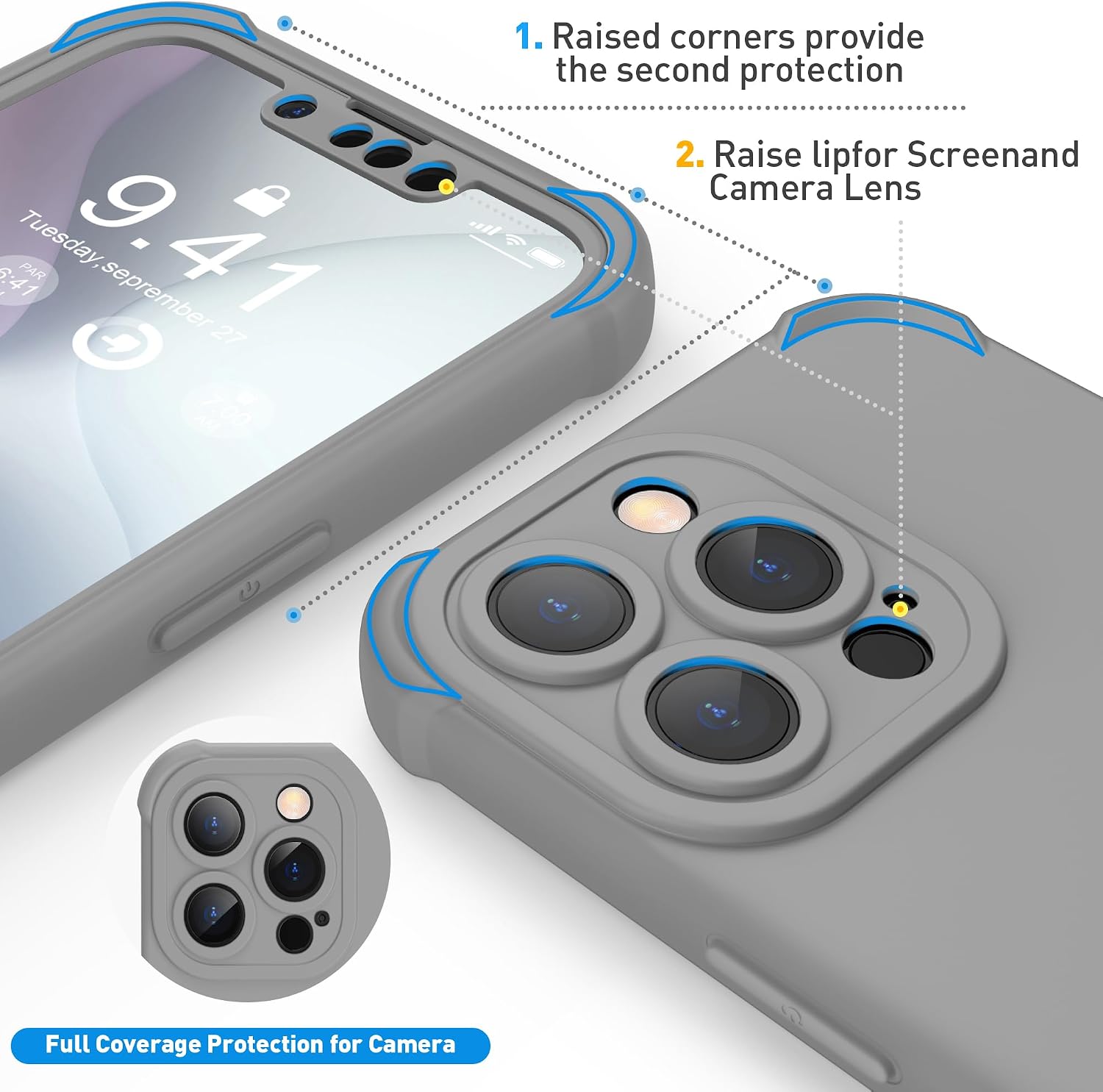 Detalle 2 de ORETECH iPhone 13 Pro Max Hülle 6,7 Zoll