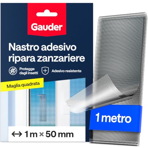 Detalle de GAUDER Nastro Riparazione Zanzariere (1 m x 50 mm - nero)