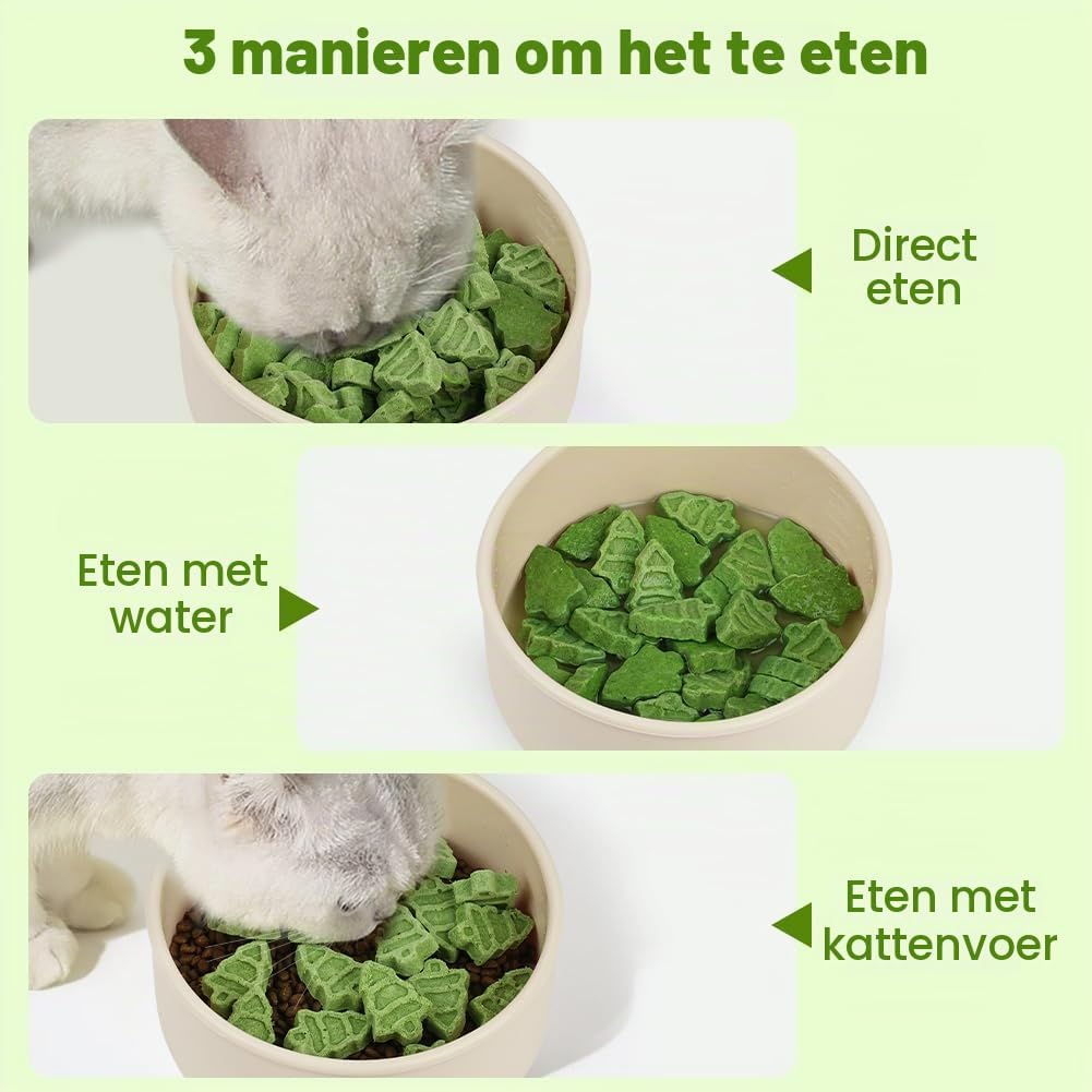 Detalle 2 de OSDUE 5580190 kattensnack met kattengras, gevriesdroogd met kip en eigeel