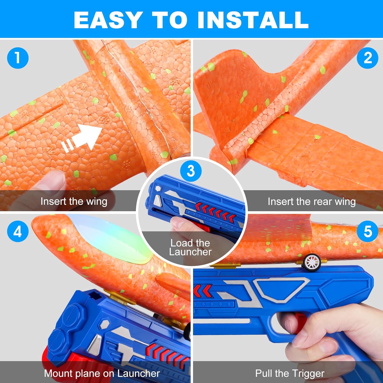 Thumbnail 4 de Fuwidvia 3-Pack 13.2" Foam LED Gliders