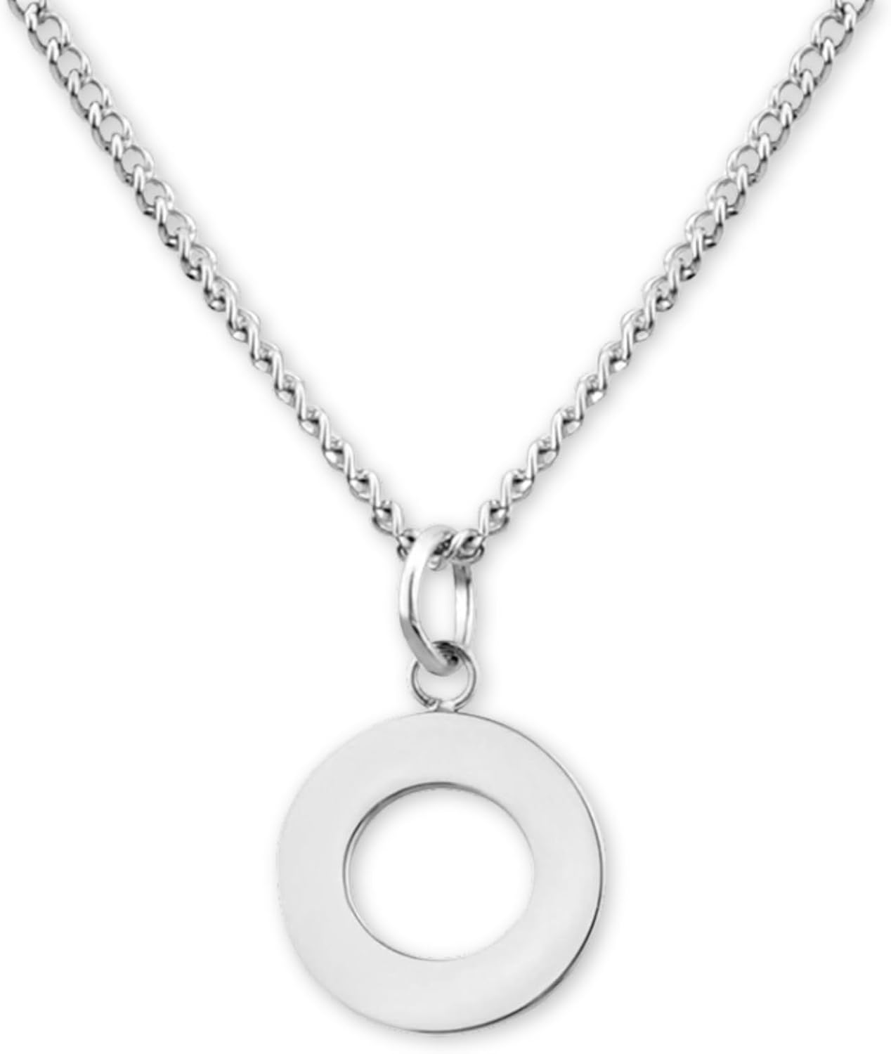 Detalle de GD GOOD.designs EST. 2015 Catena con lettere in argento – collana da donna delicata regolabile