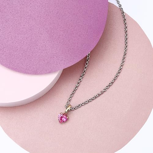 Detalle de Morellato Collana Donna Cuore in Acciaio, Zirconi – Collezione DROPS SCZ1355