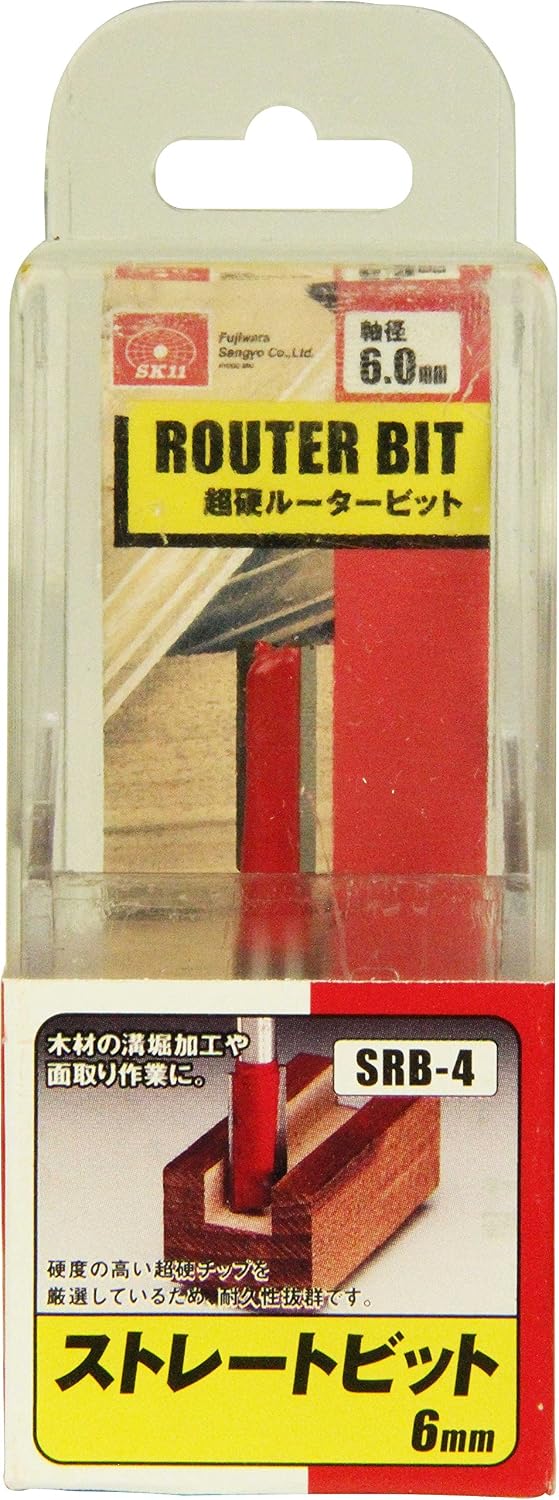 Detalle de SK11 SRB-4 ルーター・トリマービット ストレート 6mm 超硬チップ