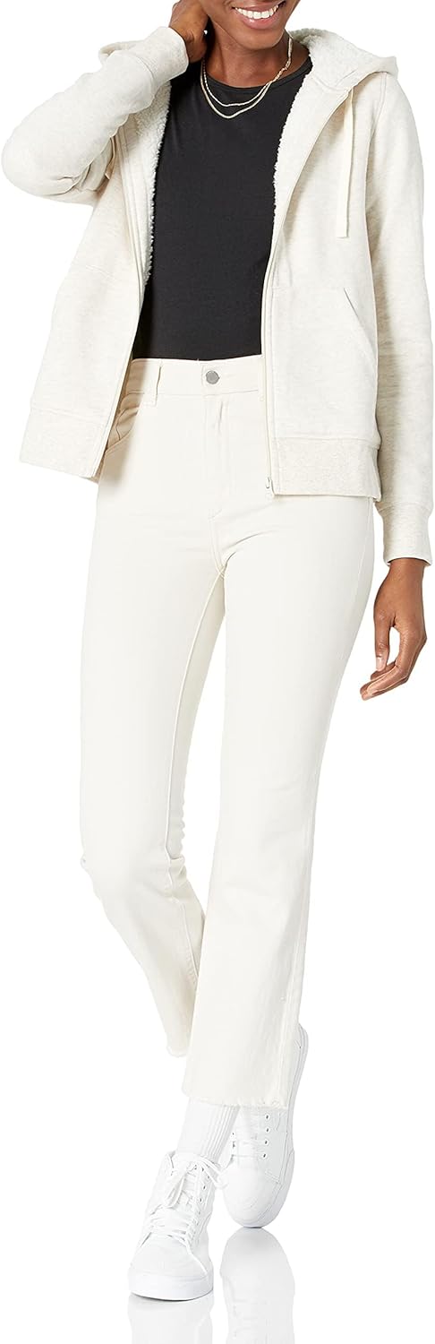 Thumbnail 3 de Amazon Essentials Veste à capuche zippée doublée Sherpa pour femme