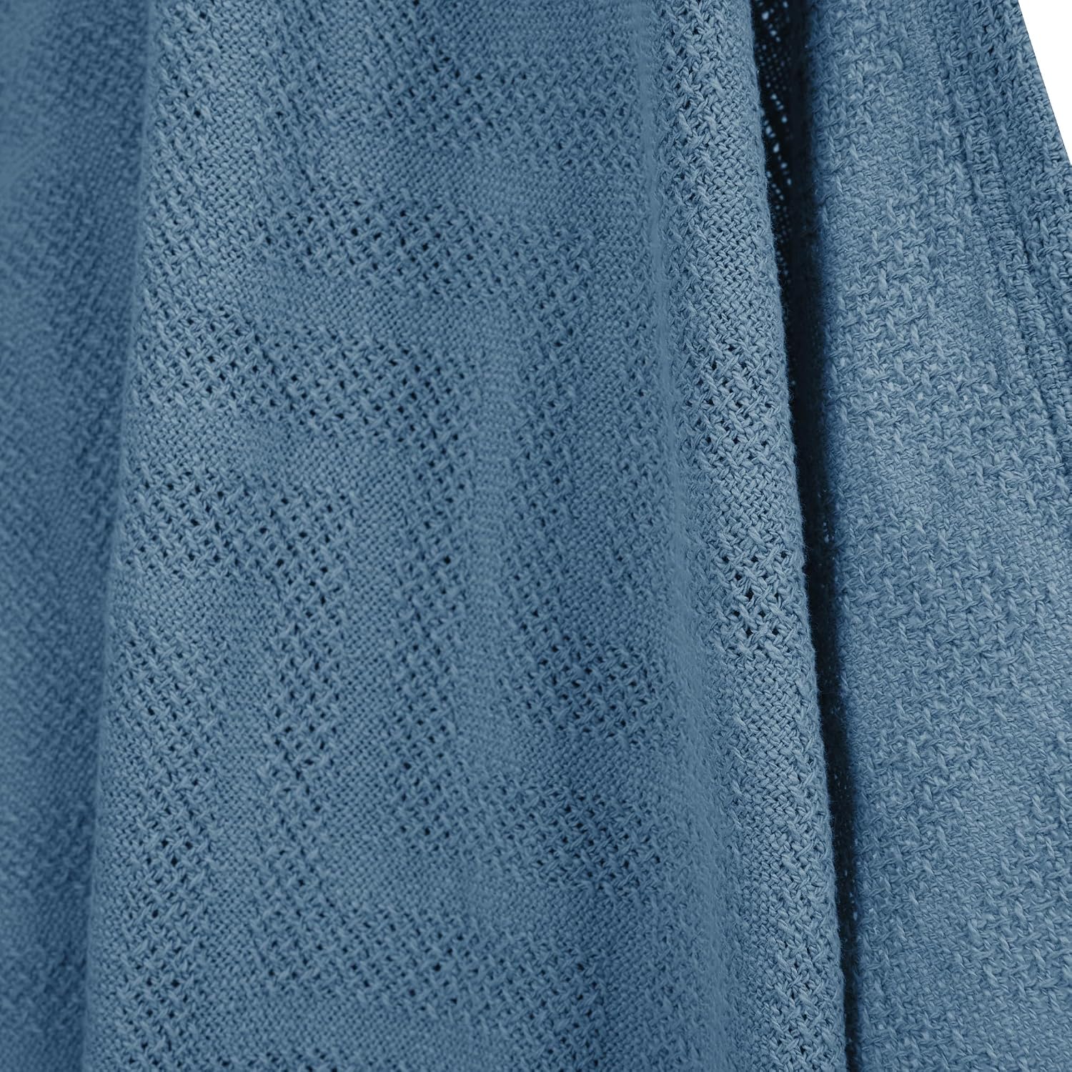 Detalle de roba Seashells Indigo babyfilt 80 x 80 cm i ekologisk bomull