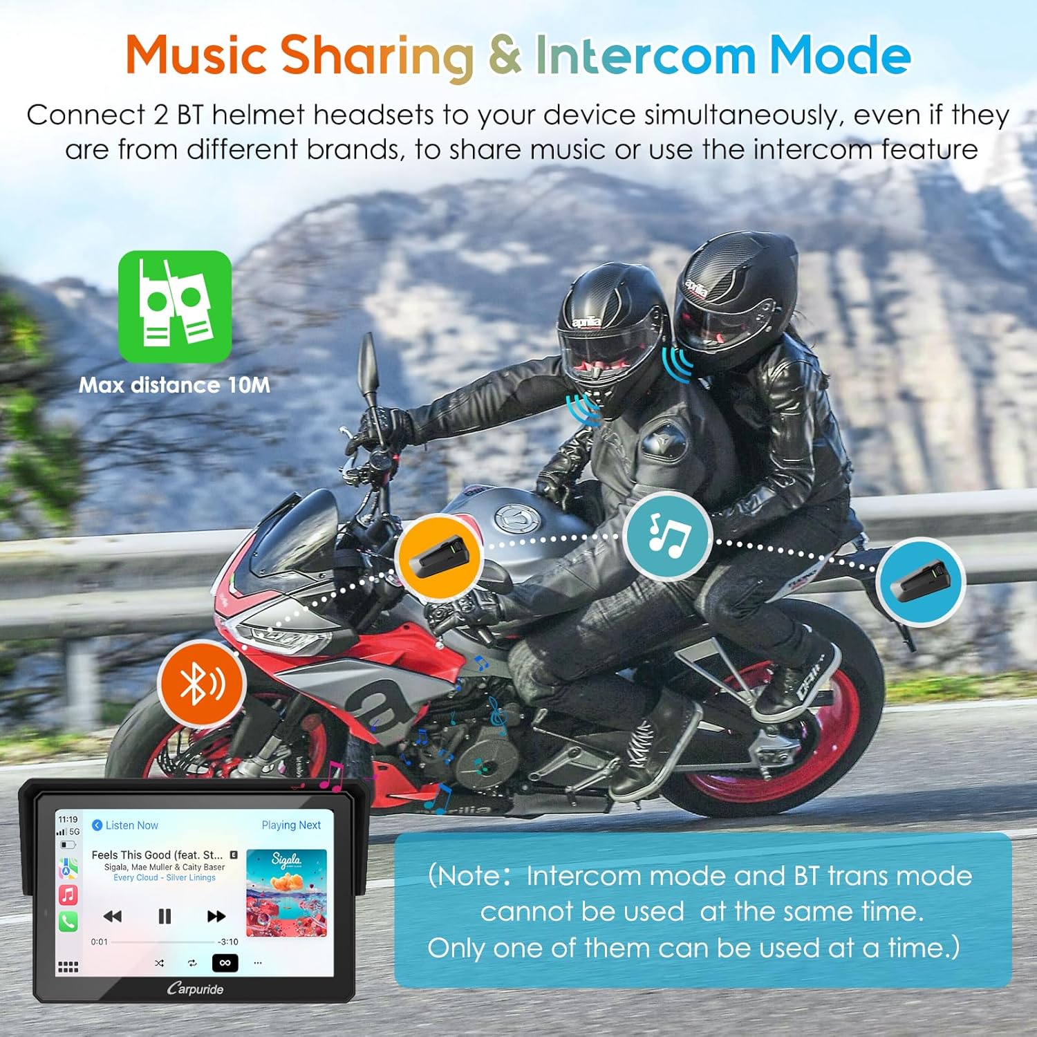 Thumbnail 5 de Carpuride W502PRO 5" Motorcycle GPS Navigation
