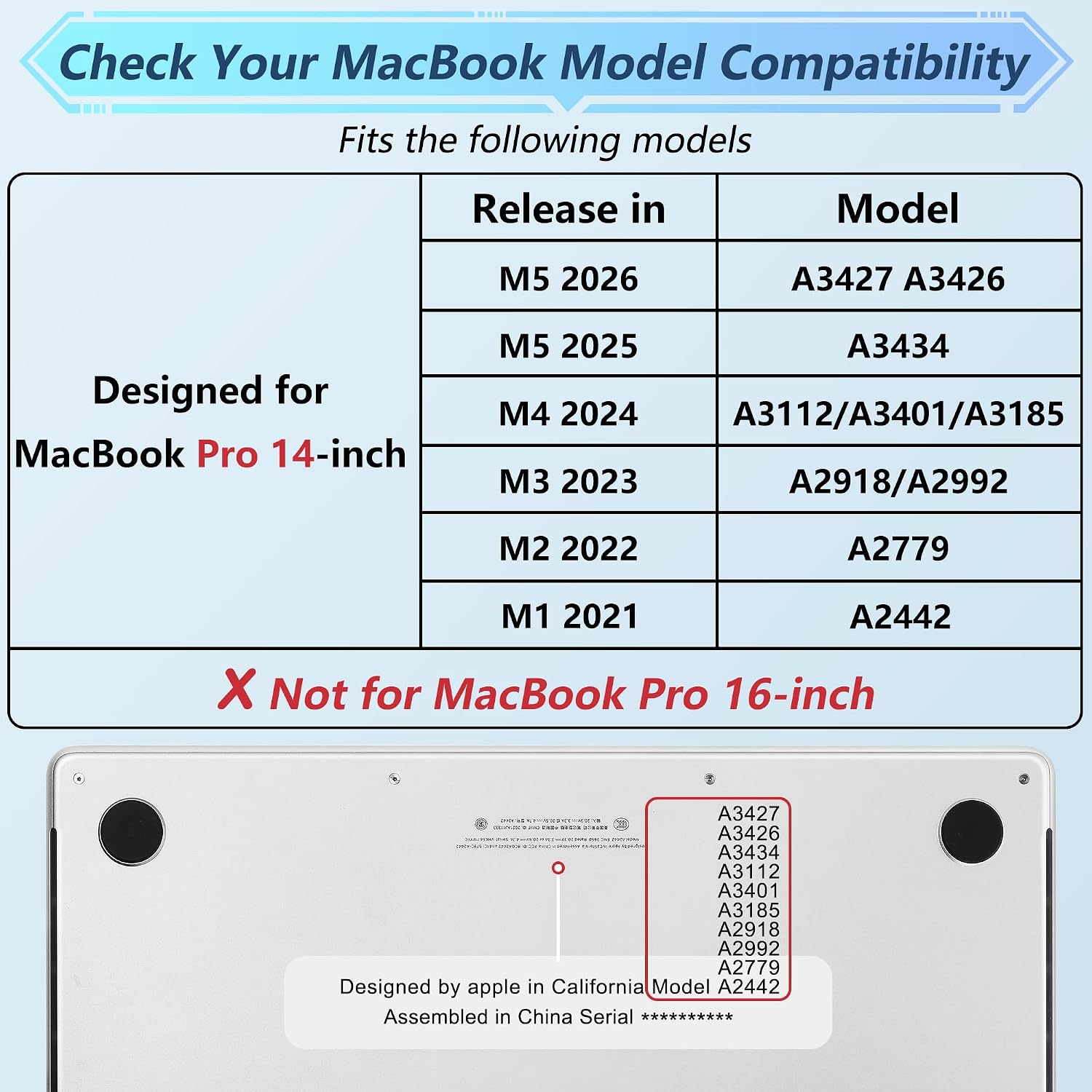 Detalle 2 de Lepeoac MacBook Pro hard case 14-inch