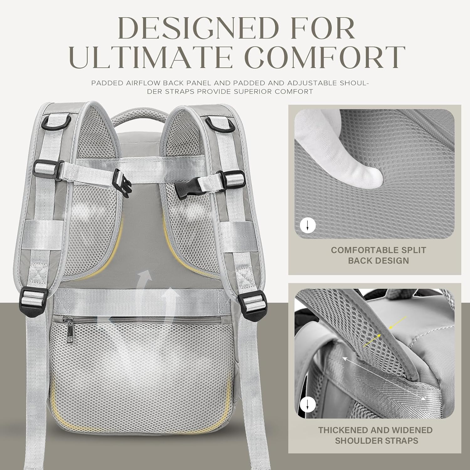 Detalle 2 de Hayayu Ryanair Cabin Bags 40x30x20: Underseat Carry-On for Everyday Travel