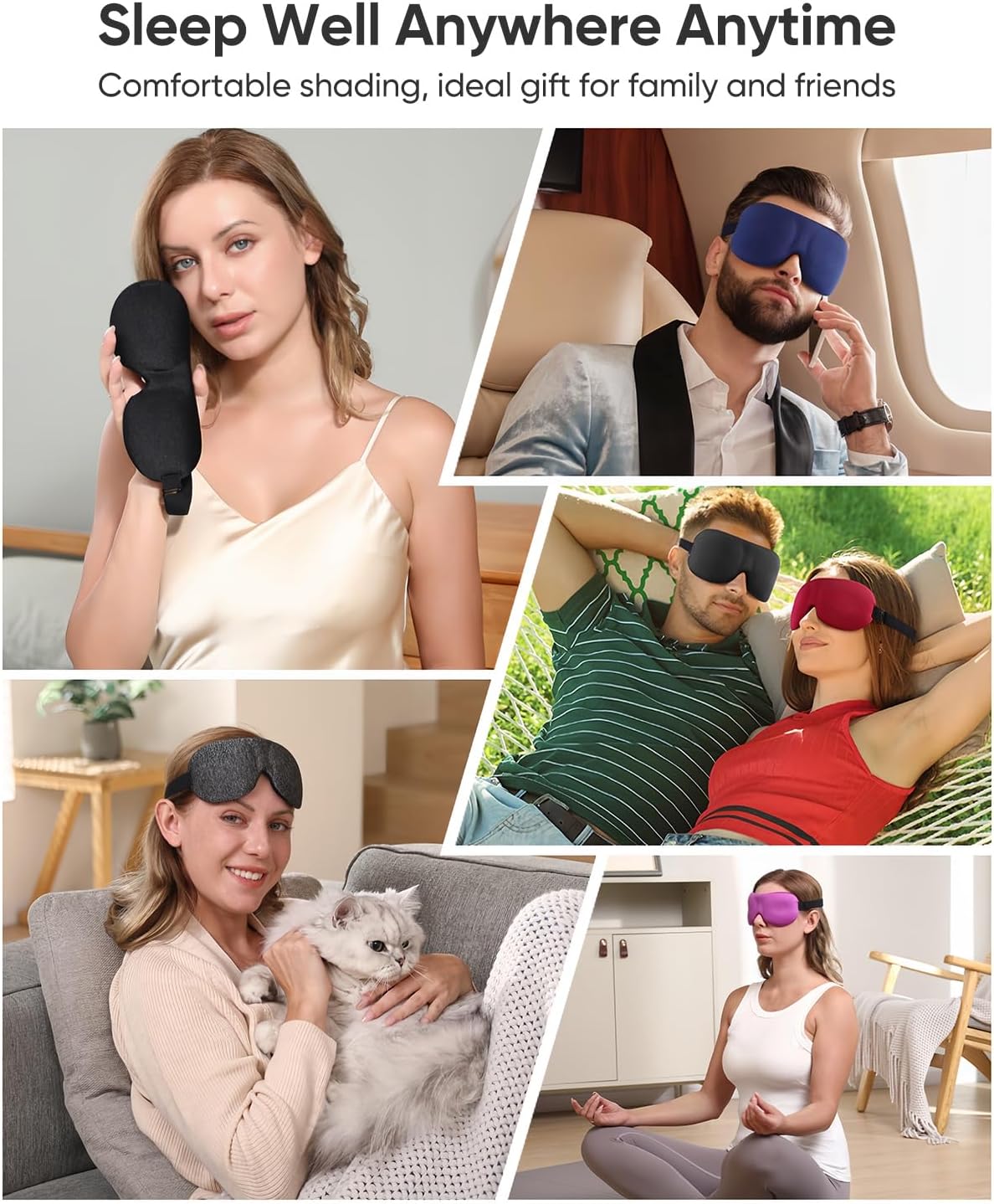 Thumbnail 5 de LKY DIGITAL Sleep Mask 3 Pack blackout eye mask 😴