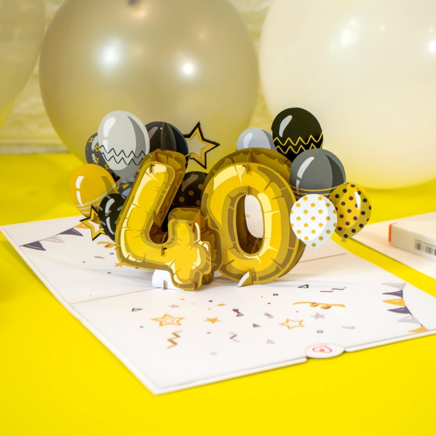 Thumbnail 3 de papercrush® Carte pop-up 40e anniversaire – Carte d’anniversaire 3D faite à la main