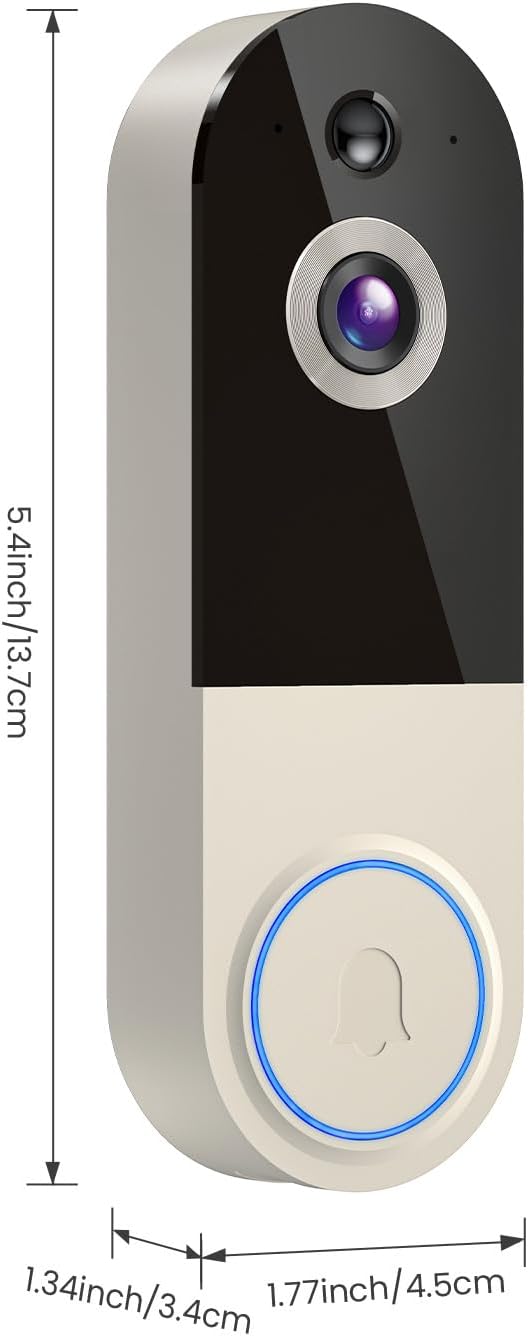 Thumbnail 5 de Wynoxian 1080P Wireless Door Security Camera — AI Detection, Night Vision and Battery Powered Indoor/Outdoor Safety