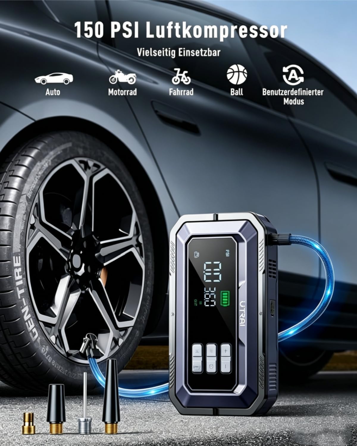 Detalle de UTRAI 7000A Starthilfe 16000 mAh
