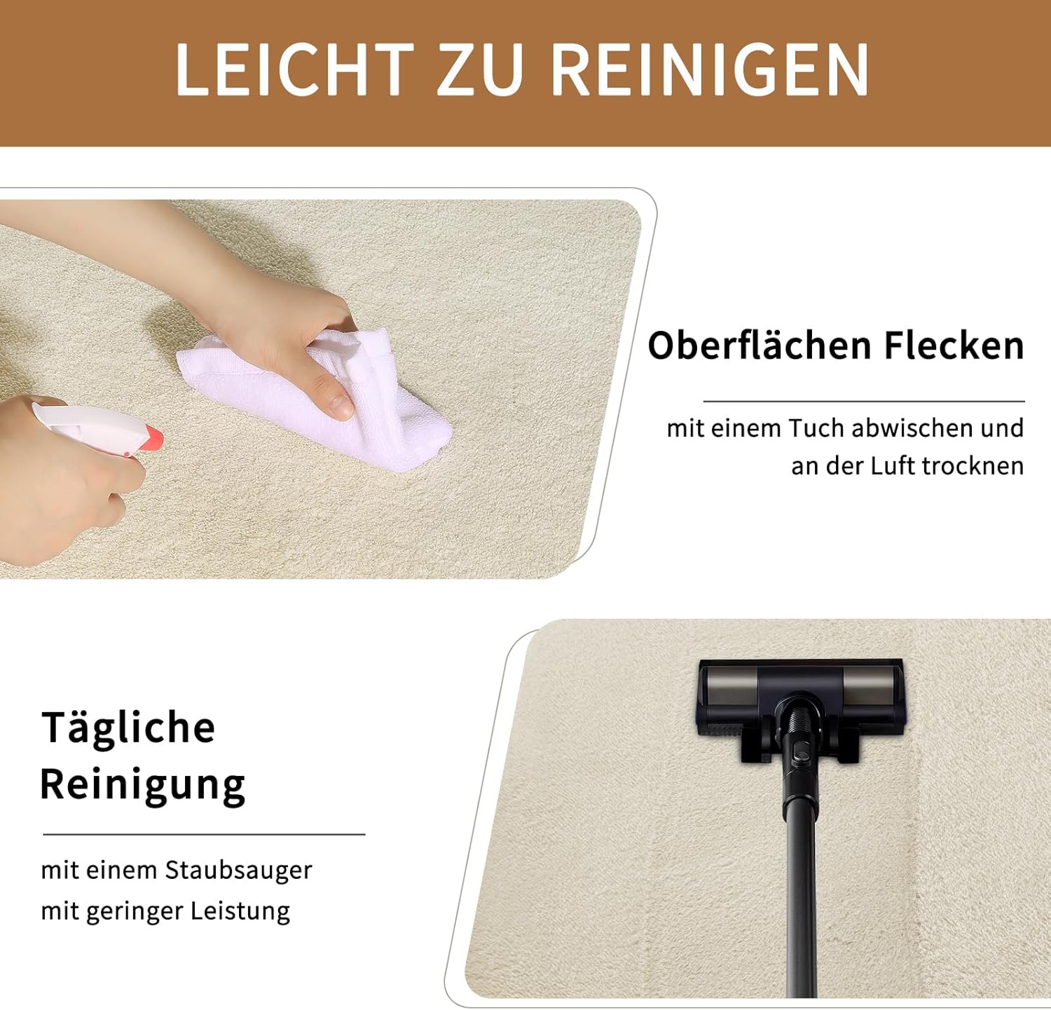 Thumbnail 3 de Sour Lemon Teppich Wohnzimmer 160x230 – Flauschiger, waschbarer Kurzflor-Teppich für Familie und Kinderzimmer