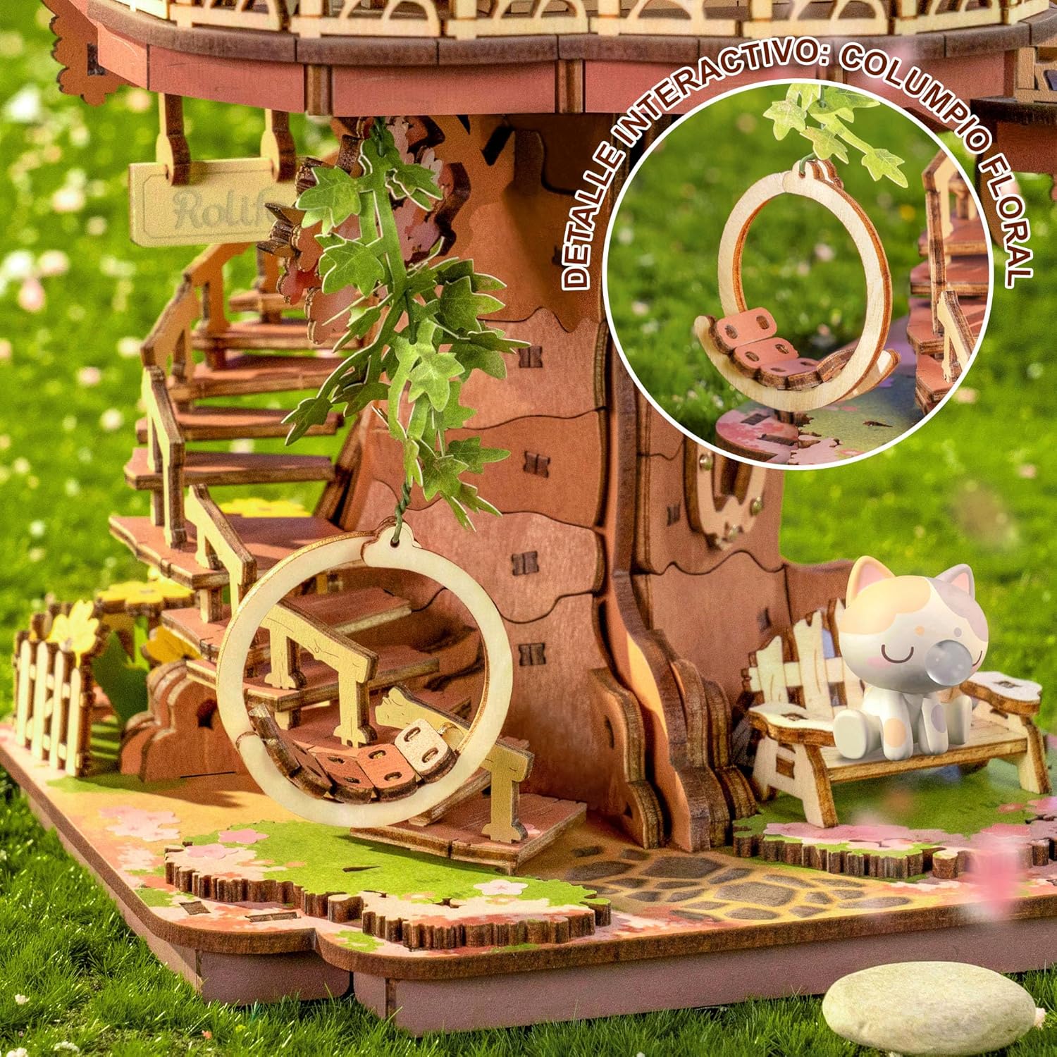 Thumbnail 6 de Rolife Puzzle 3D Casa Sakura Árbol