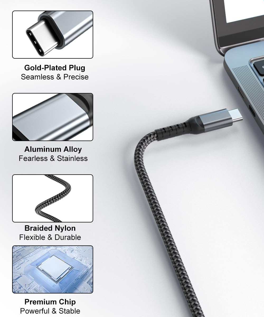 Detalle 2 de USB-C to HDMI 4K cable 3m by ALLEASA
