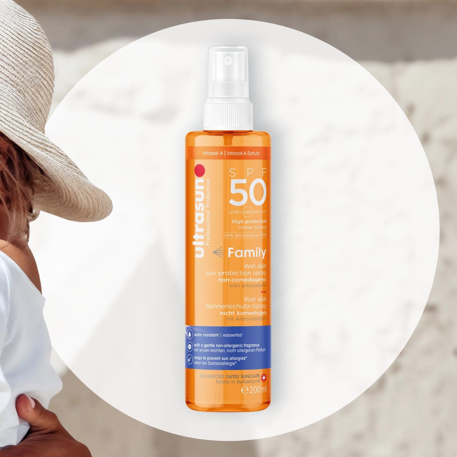 Thumbnail 2 de Ultrasun Family SPF50 Wet Skin Spray Sunscreen, 200ml