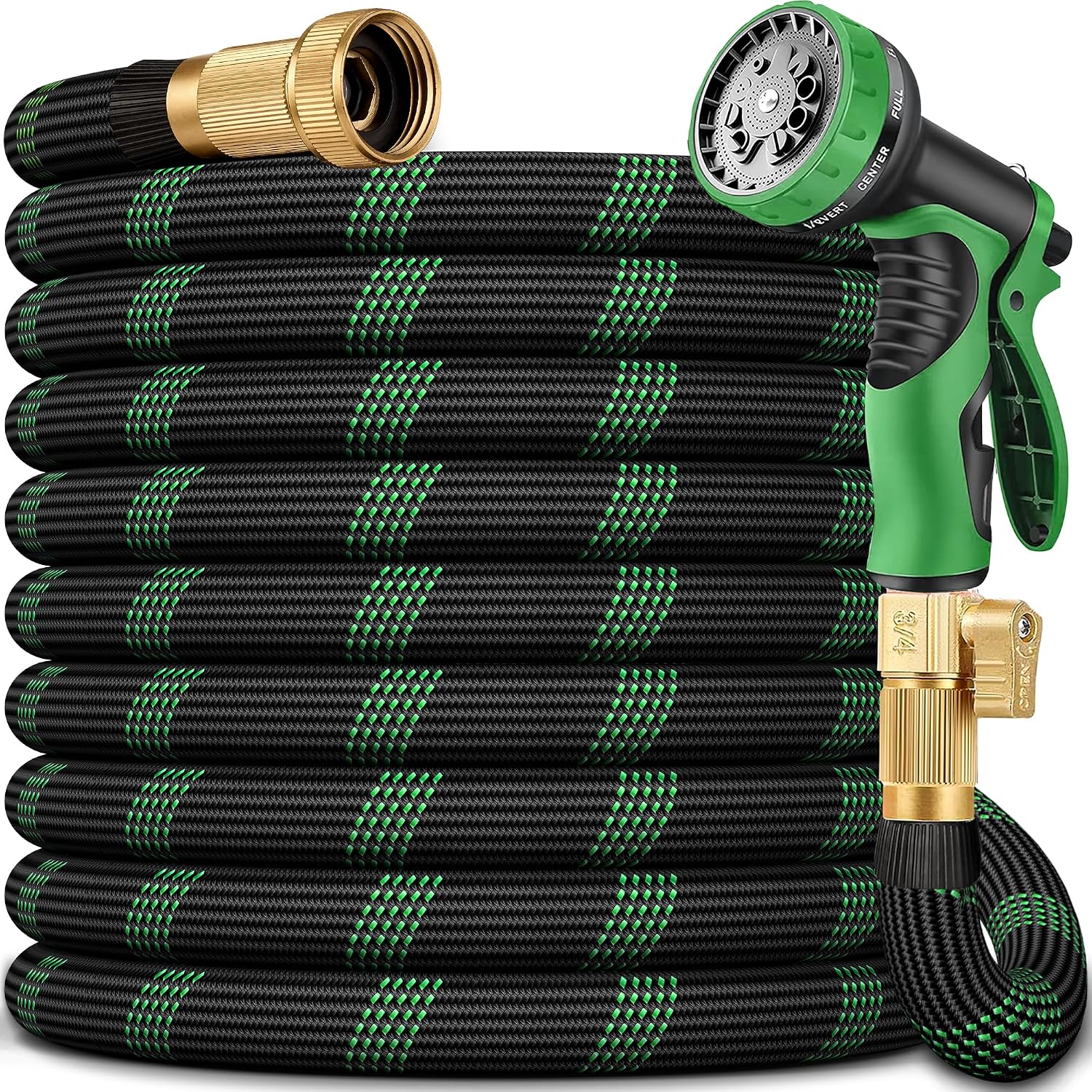 Detalle de 150 FT Non-Expanding Garden Hose: Ultra-Light, Burst-Resistant, and Kink-Free for All-Weather Yard Care