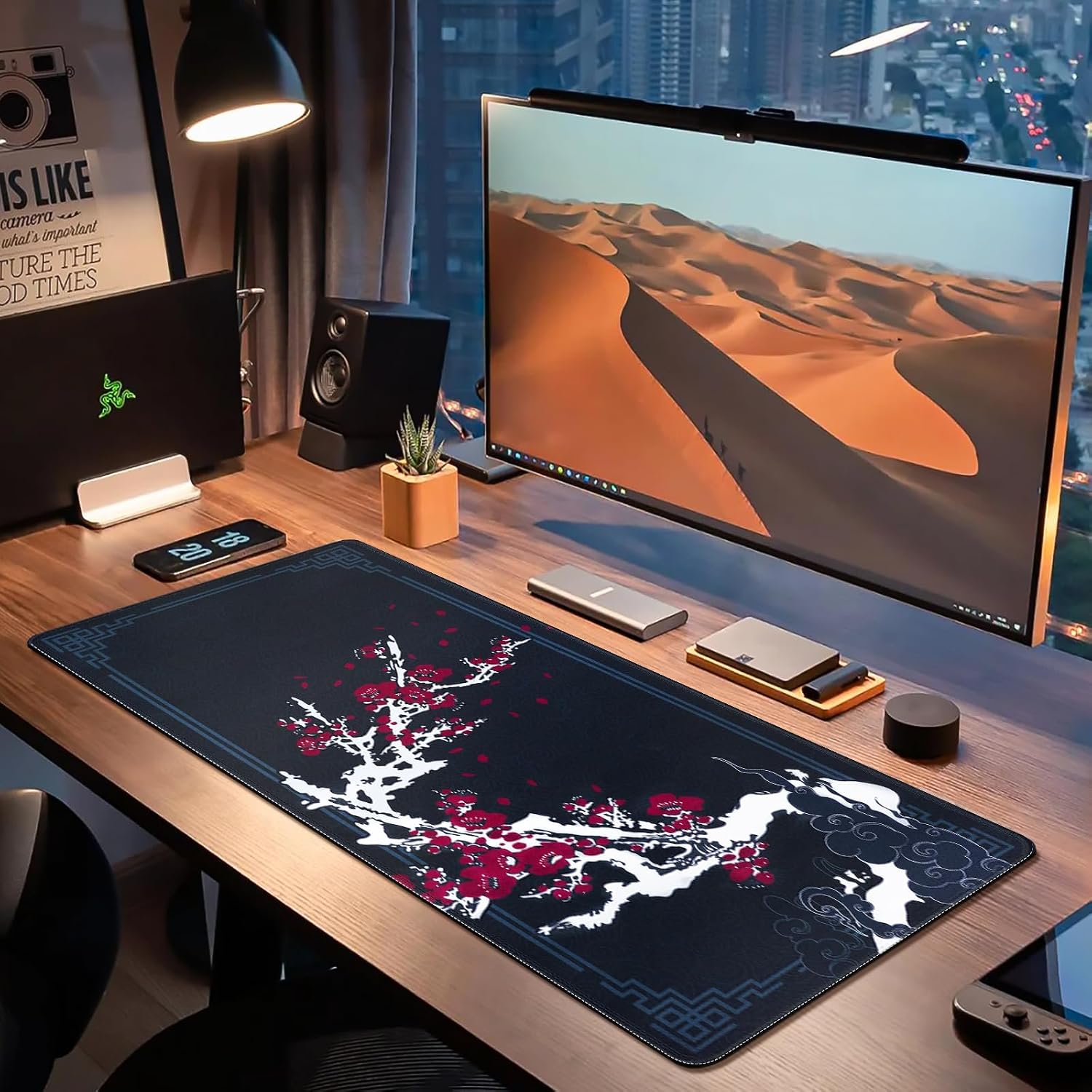 Thumbnail 4 de DESERO Large Gaming Mouse Pad (800 x 300 x 3 mm) — XL Extended Desk Mat