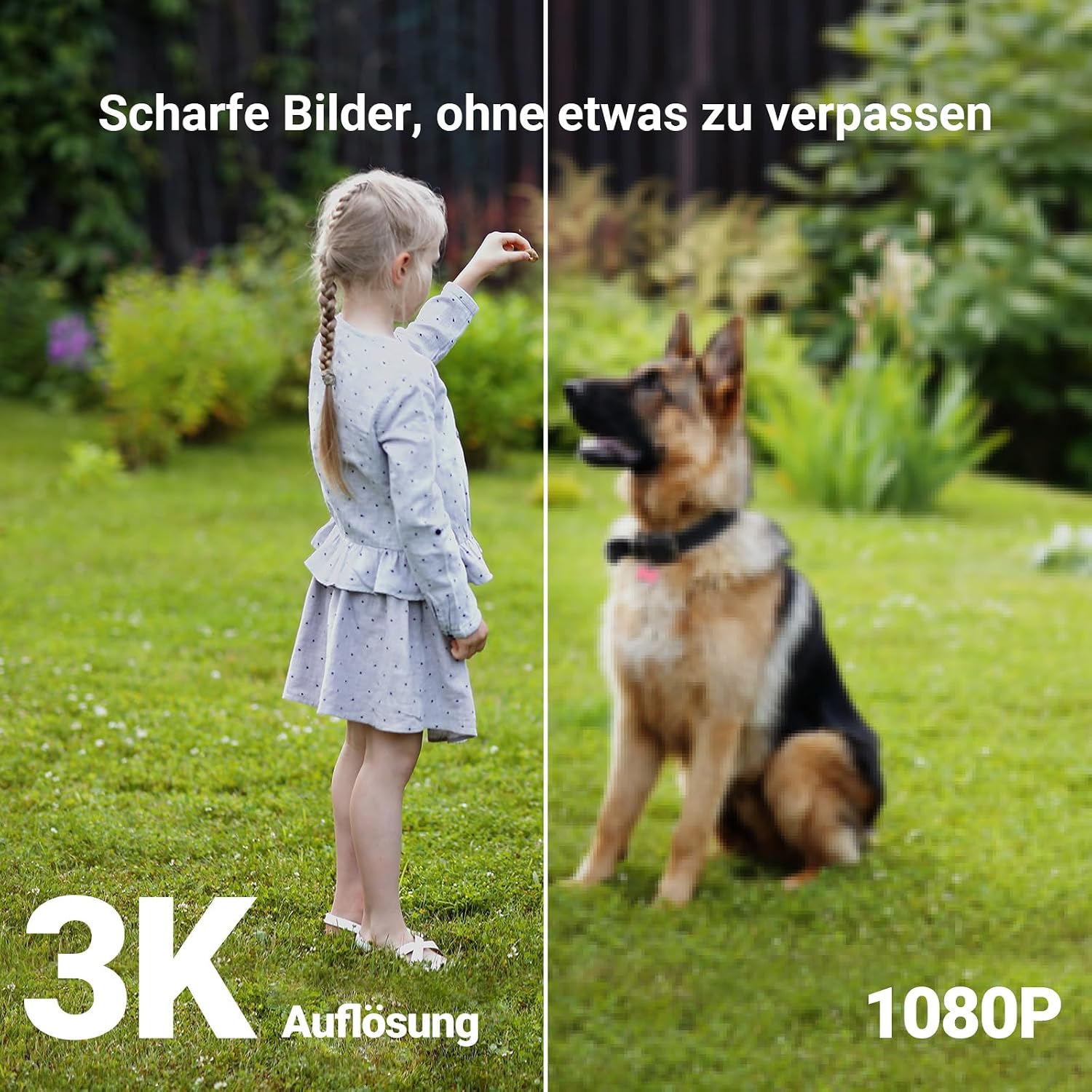 Detalle de EZVIZ C8c 3K (5MP) Pan&Tilt WLAN-Überwachungskameras außen, 360° PTZ – 2er-Set mit Personen-/Fahrzeugerkennung