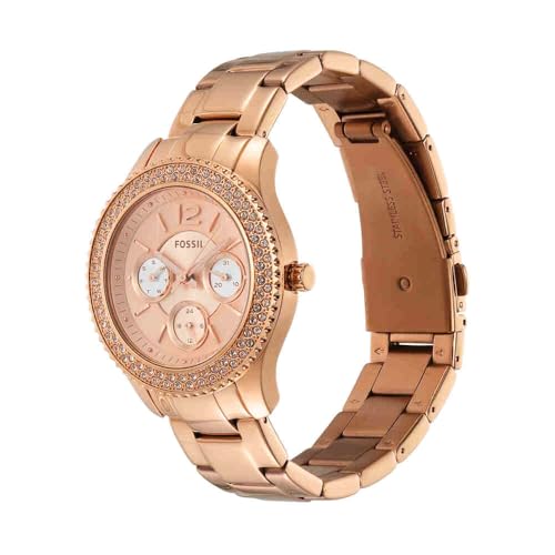 Detalle de Fossil Stella cronógrafo 38 mm tono oro rosa