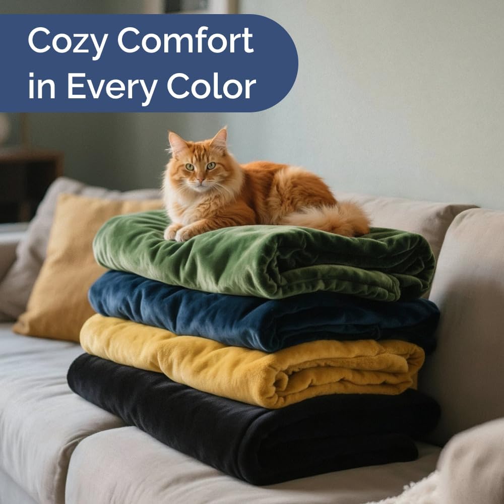 Thumbnail 5 de Ultra Soft Fleece Blanket Twin Size (Flannel Fleece Luxury) in Brown — Lightweight, Thick & Breathable Throw