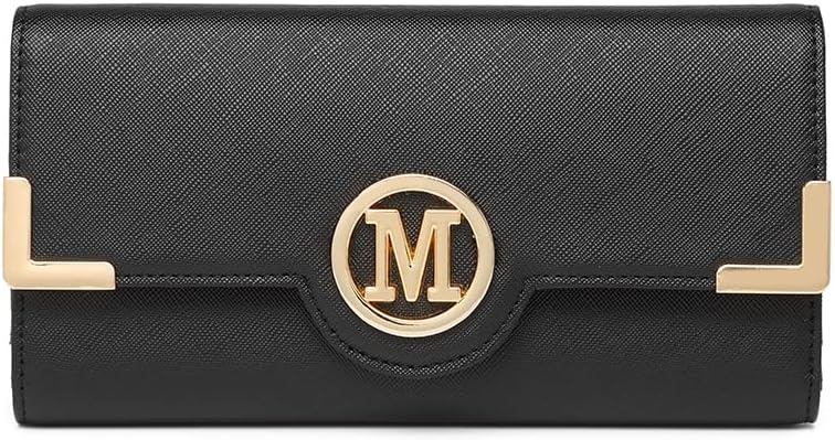 Detalle de Miss Lulu Portafoglio Donna Grande – Portamonete in Pelle Vegana, Elegante e Compatto