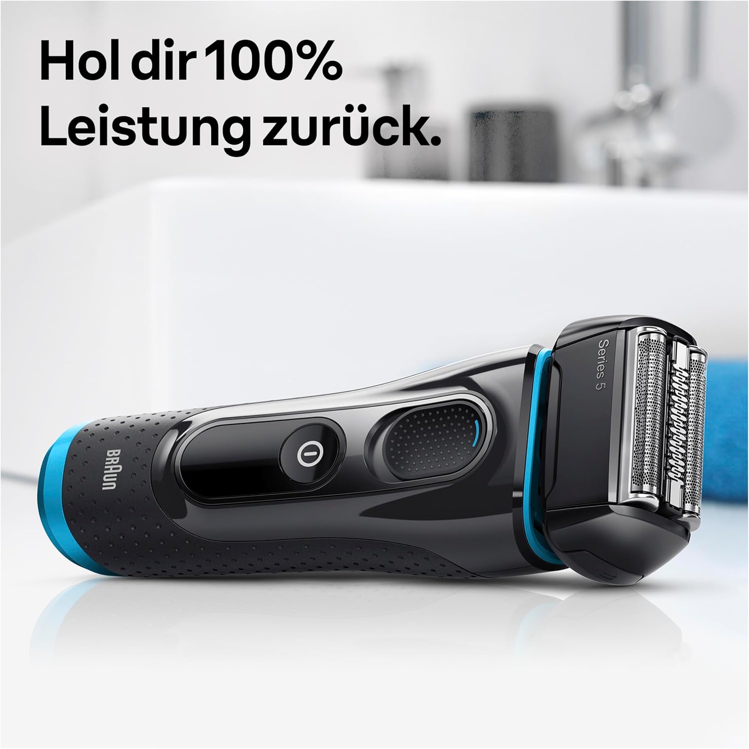 Detalle de Braun Series 5 Rasierkopf 52B – Schwarz (Kompatibilität mit Series 5, 18 Monate Austausch empfohlen)