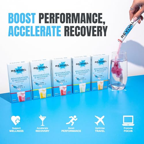Detalle de Revival Rapid Rehydration Electrolytes Powder | High Strength Sachet Drink by Revival Shots