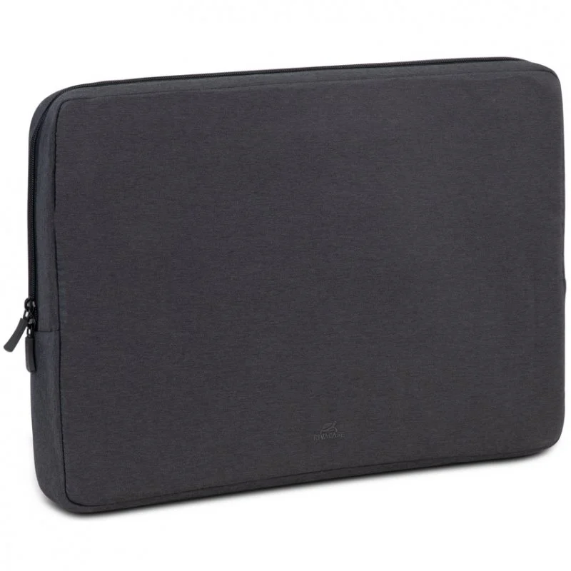 Detalle de Rivacase Suzuka 7707: Funda slim negra para portátil de hasta 17,3 pulgadas