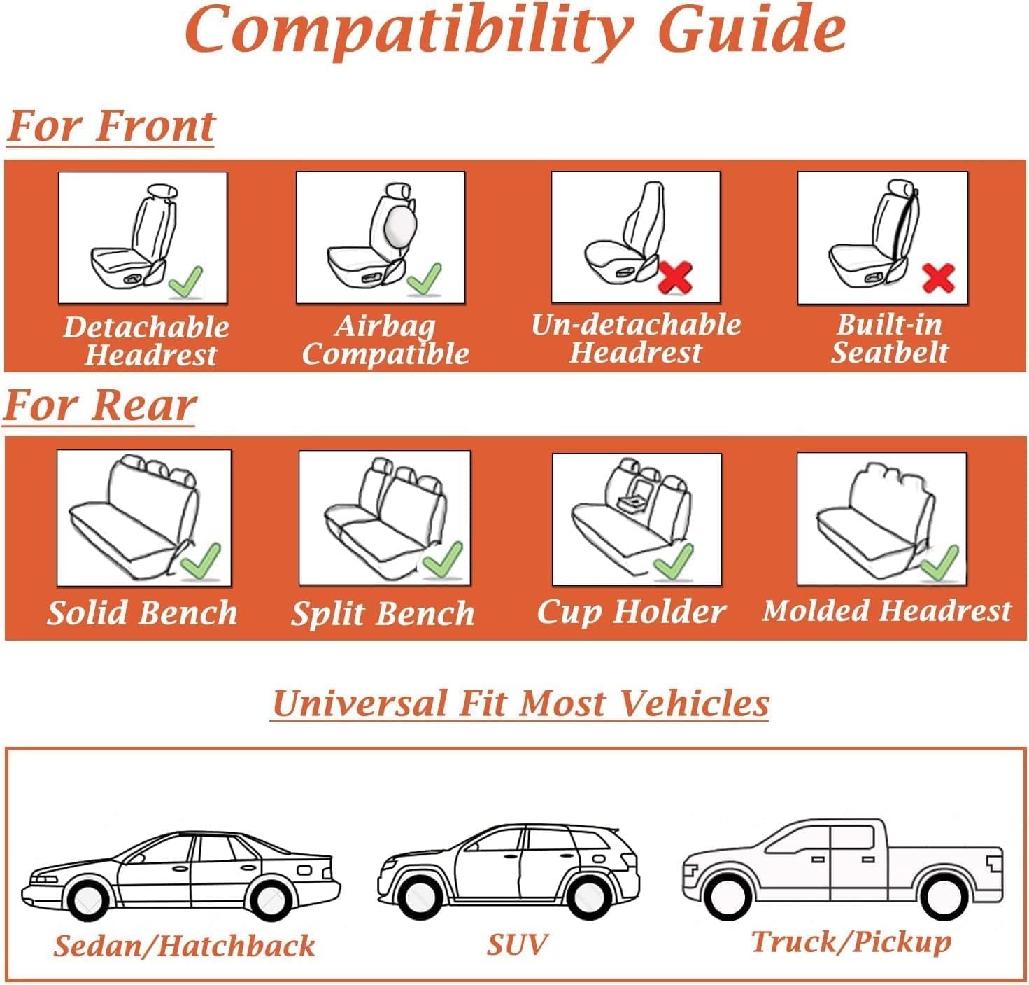 Thumbnail 6 de Coverado Car Seat Covers 5-piece