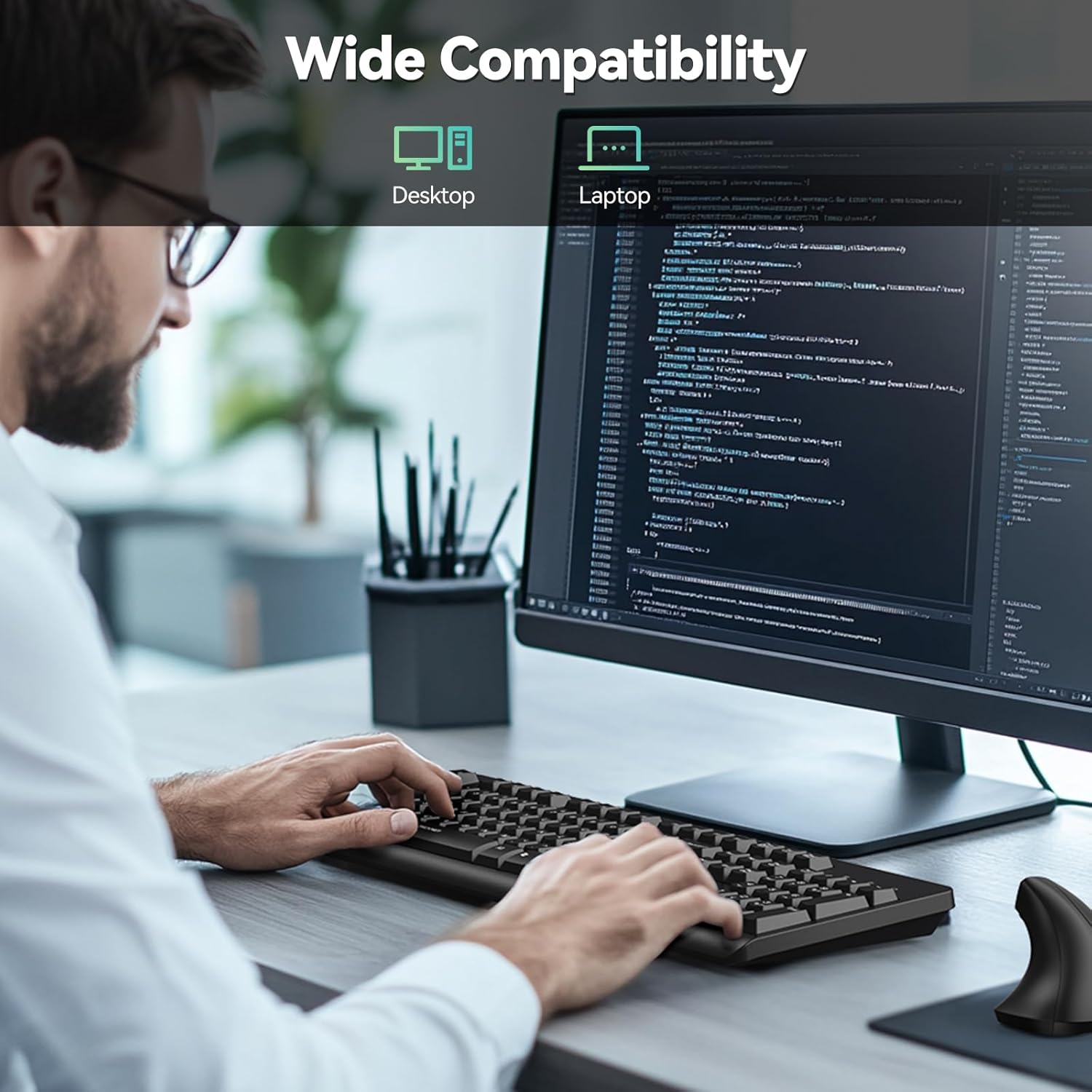 Thumbnail 6 de TECKNET Wireless Keyboard 2.4G Silent UK layout ⌨️