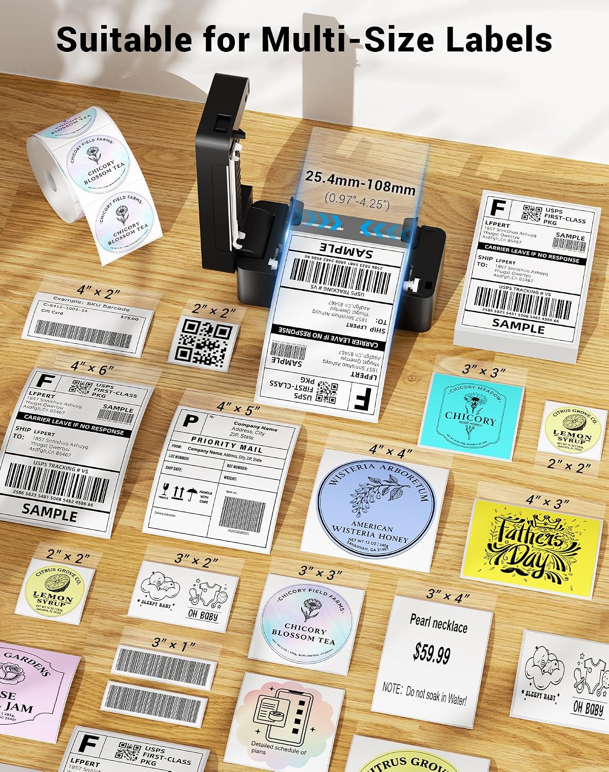 Thumbnail 2 de DB402 Thermal Label Printer 4x6 USB: Reliable, Ink-Free Shipping Labels for Amazon, Shopify and More