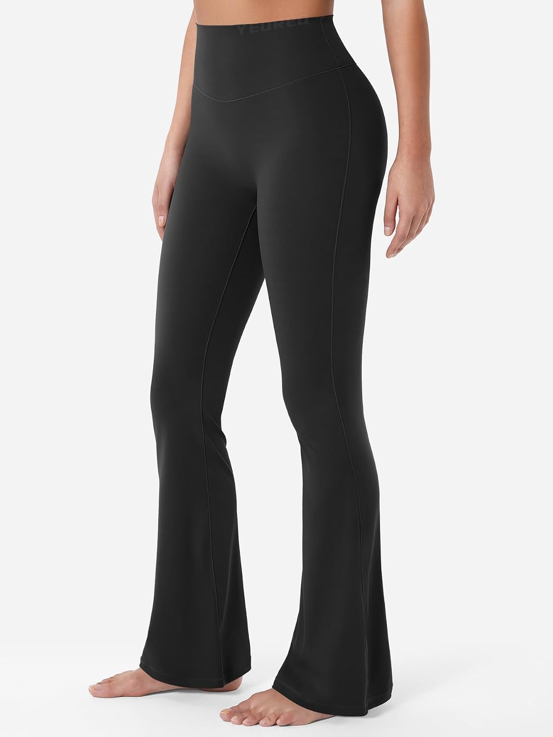 Detalle 2 de YEOREO Damen Flare Leggings 30 Zoll