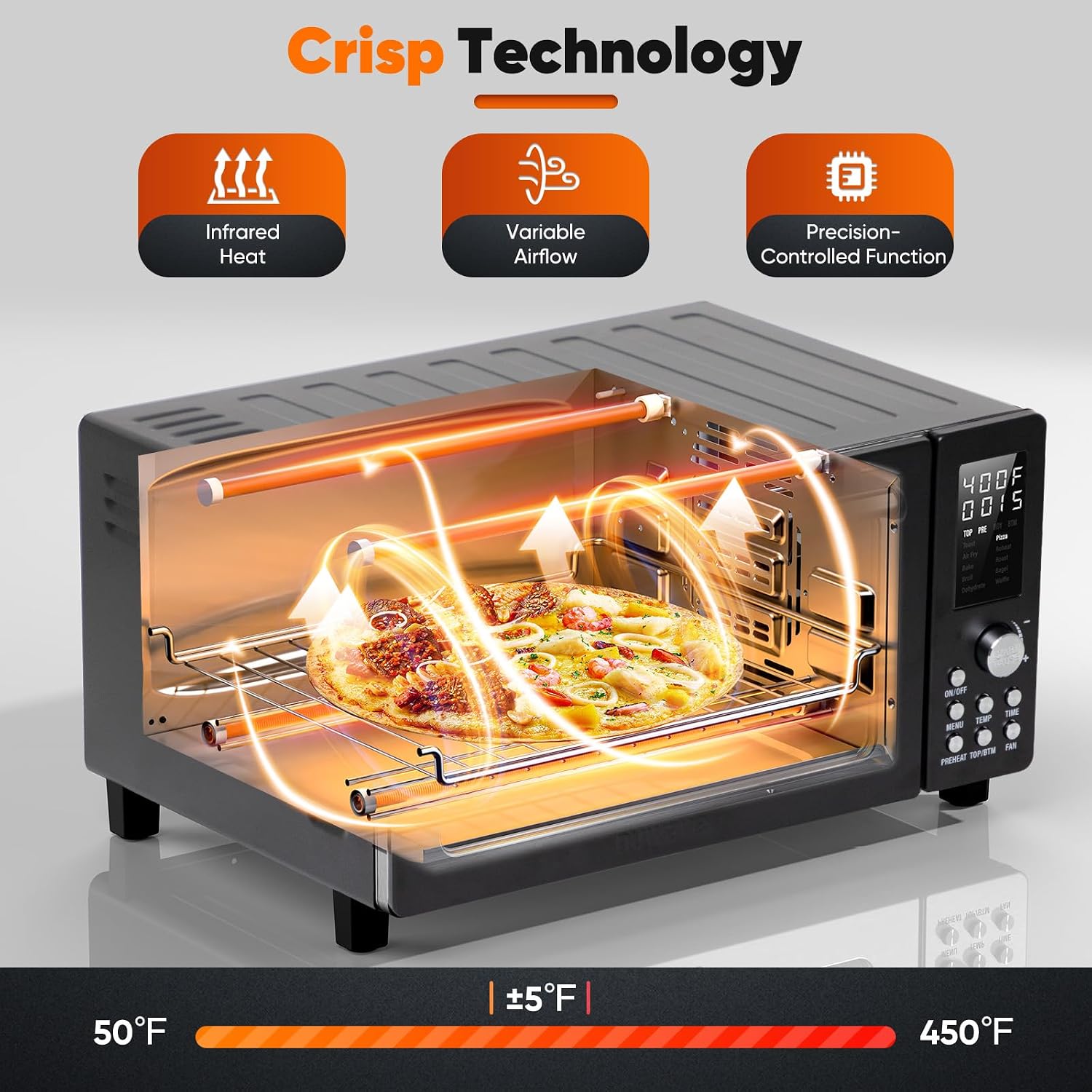 Detalle 2 de Nuwave Bravo Pro 10-in-1 Air Fryer ⚙