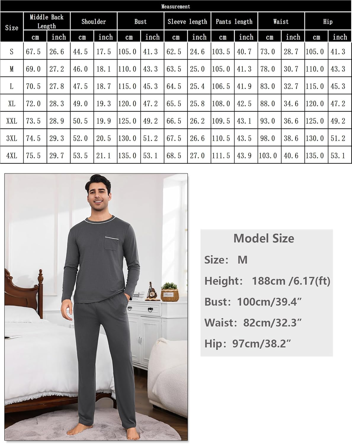Thumbnail 6 de Litherday Pijama Hombre Algodón 95%