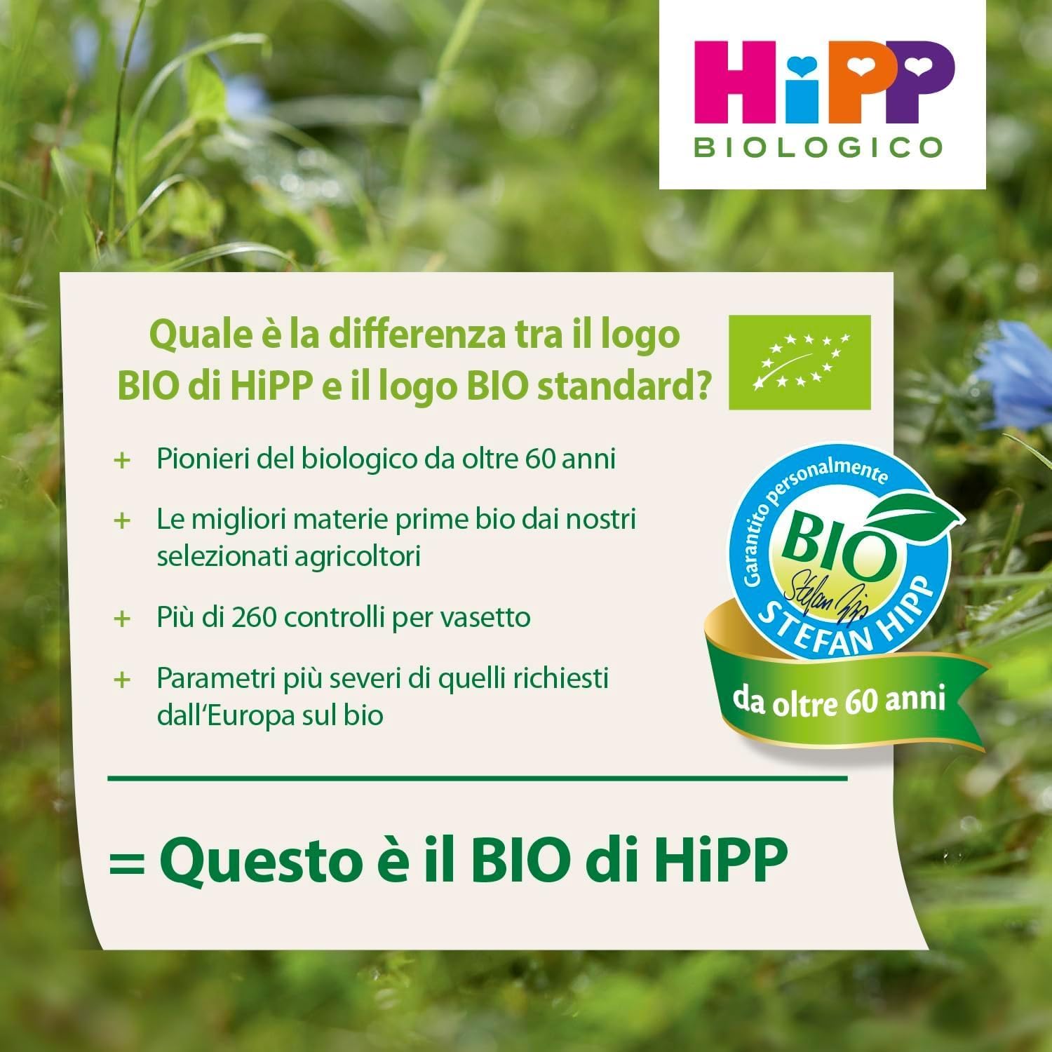 Detalle de HiPP Frutta E Verdura Frullata Gusto Mela, Pera e Zucca — 8 Confezioni da 90 g (720 g) Bio