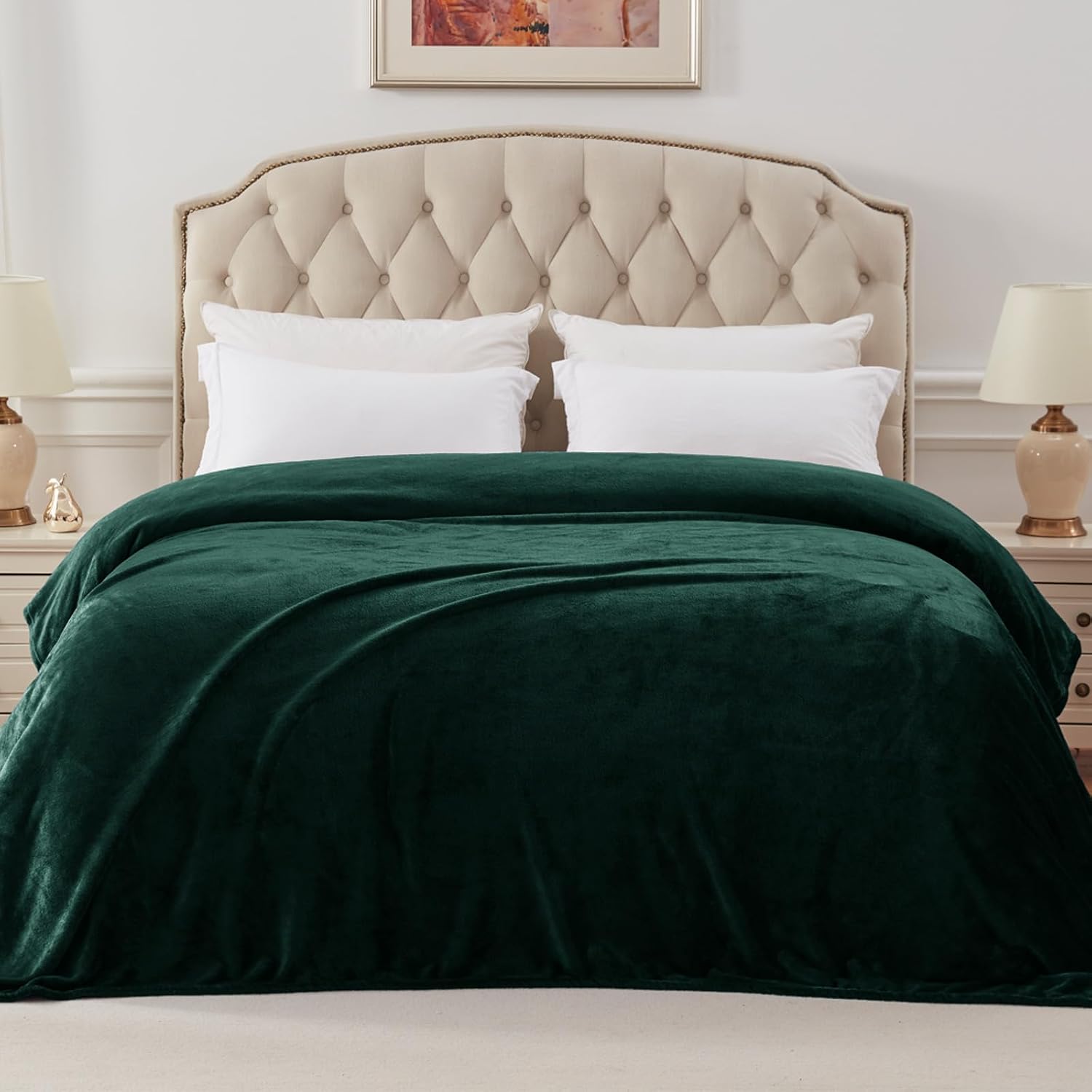 Thumbnail 2 de Fleece blanket 230x168 cm double, forest green