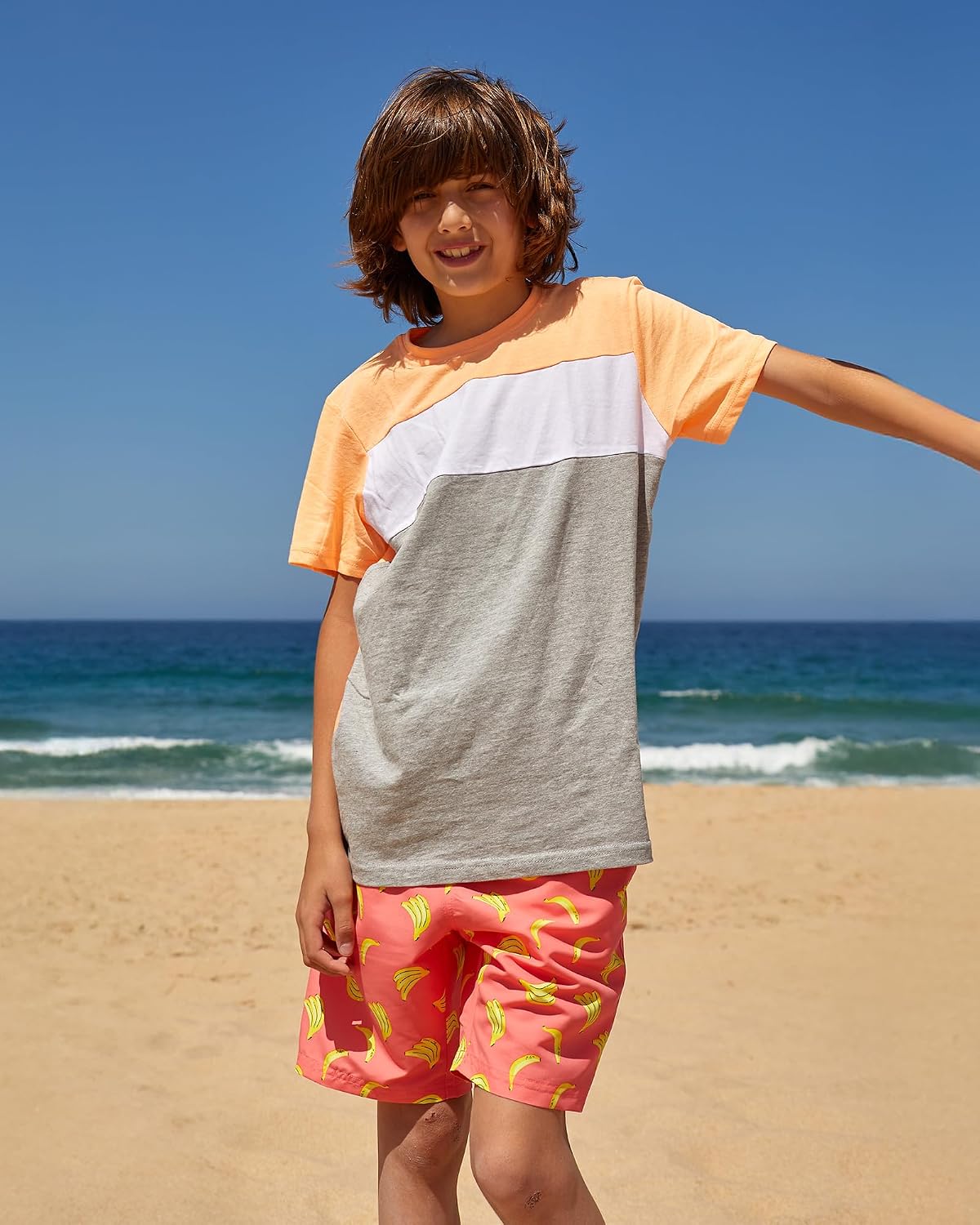Detalle 2 de maamgic Boys Swim Trunks (Toddler) — UPF 50+ quick-dry swim shorts with mesh lining