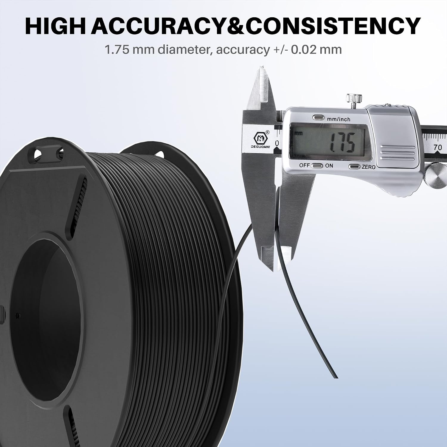 Detalle de ELEGOO 250g PLA Plus Filament Bundle (1.75mm) – 8 Colours with ±0.02mm accuracy