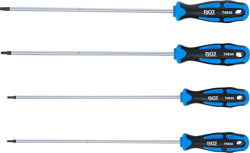 Detalle 2 de BGS 74541 Juego destornilladores T15–T30 extra largos 4 piezas