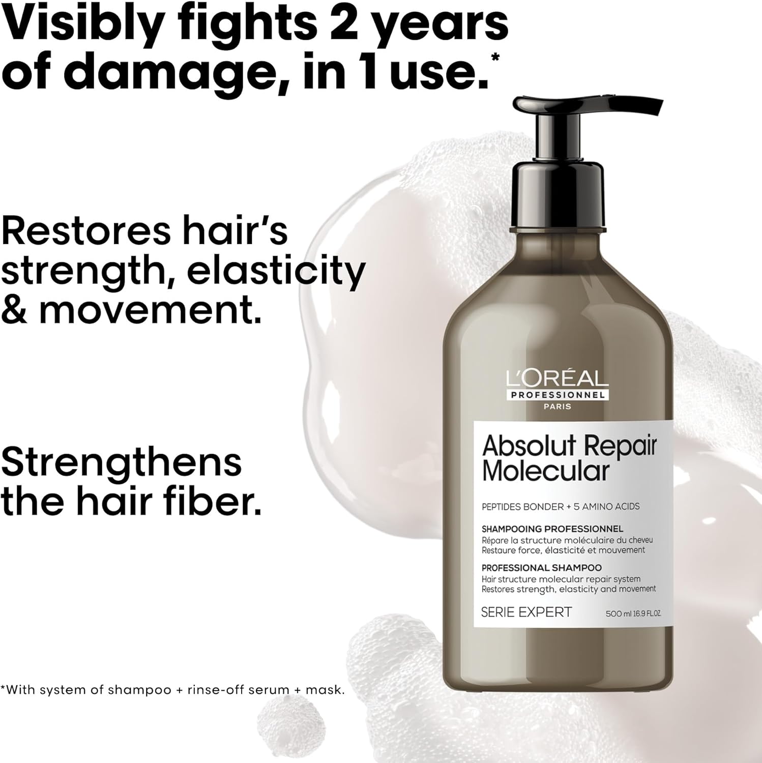 Thumbnail 3 de L’Oréal Professionnel Absolut Repair Molecular sulphate-free shampoo for extremely damaged hair