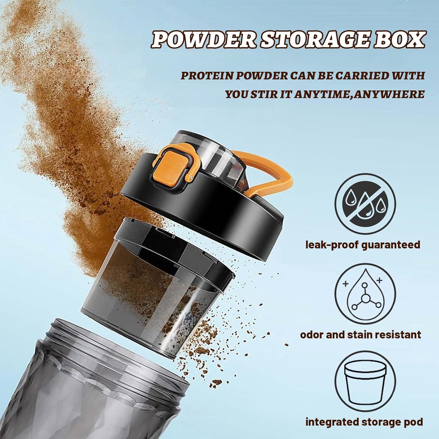 Thumbnail 5 de flintronic Elektrischer Protein Shaker 650ML – USB-C wiederaufladbar, 7000 U/min