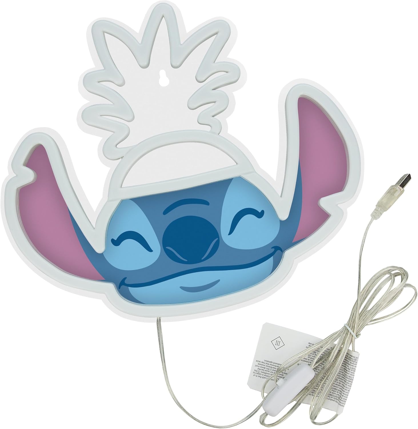 Detalle de Paladone Applique murale néon LED Lilo & Stitch - Licence officielle Disney