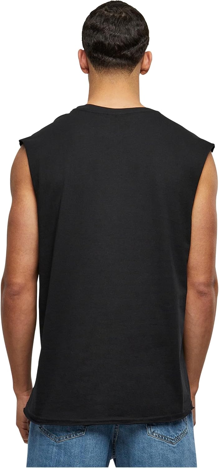 Detalle de Urban Classics Herren Open Edge Sleeveless Tee – Ärmelloses Shirt für Streetwear & Training