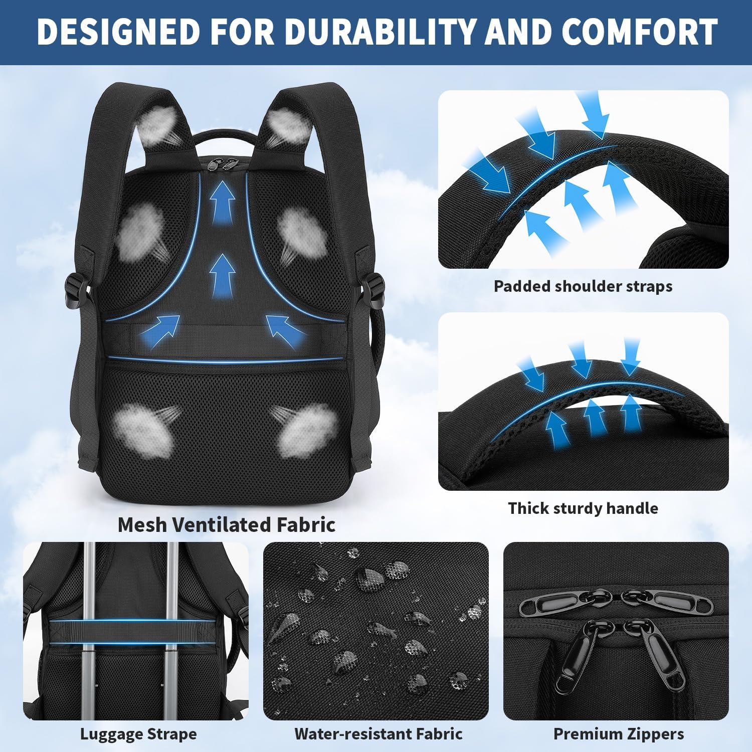 Thumbnail 3 de ZOMFELT Ryanair 40x30x20 24L underseat backpack