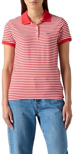 Detalle de Levi's Lse Hm Polo Marigold Stripe Mars, XS: polo ligero con detalles emblemáticos