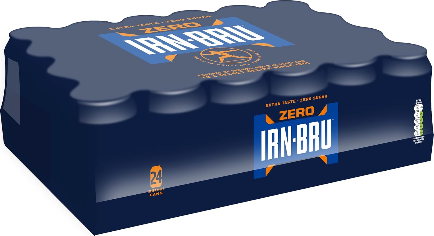 Thumbnail 4 de IRN-BRU Zero Carbonated Soft Drink – 24 Pack (330ml Cans)