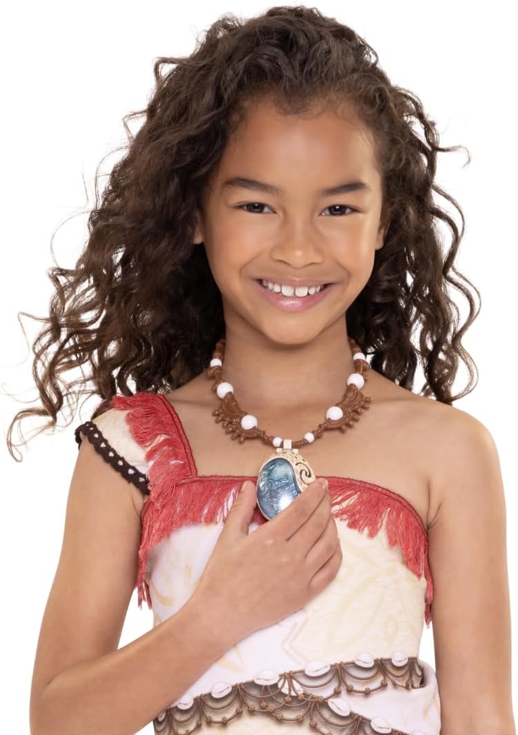 Detalle de Disney Vaiana 2 - Collier Étoile de Mer Officiel pour enfant, pendentif doré et chaîne 5L