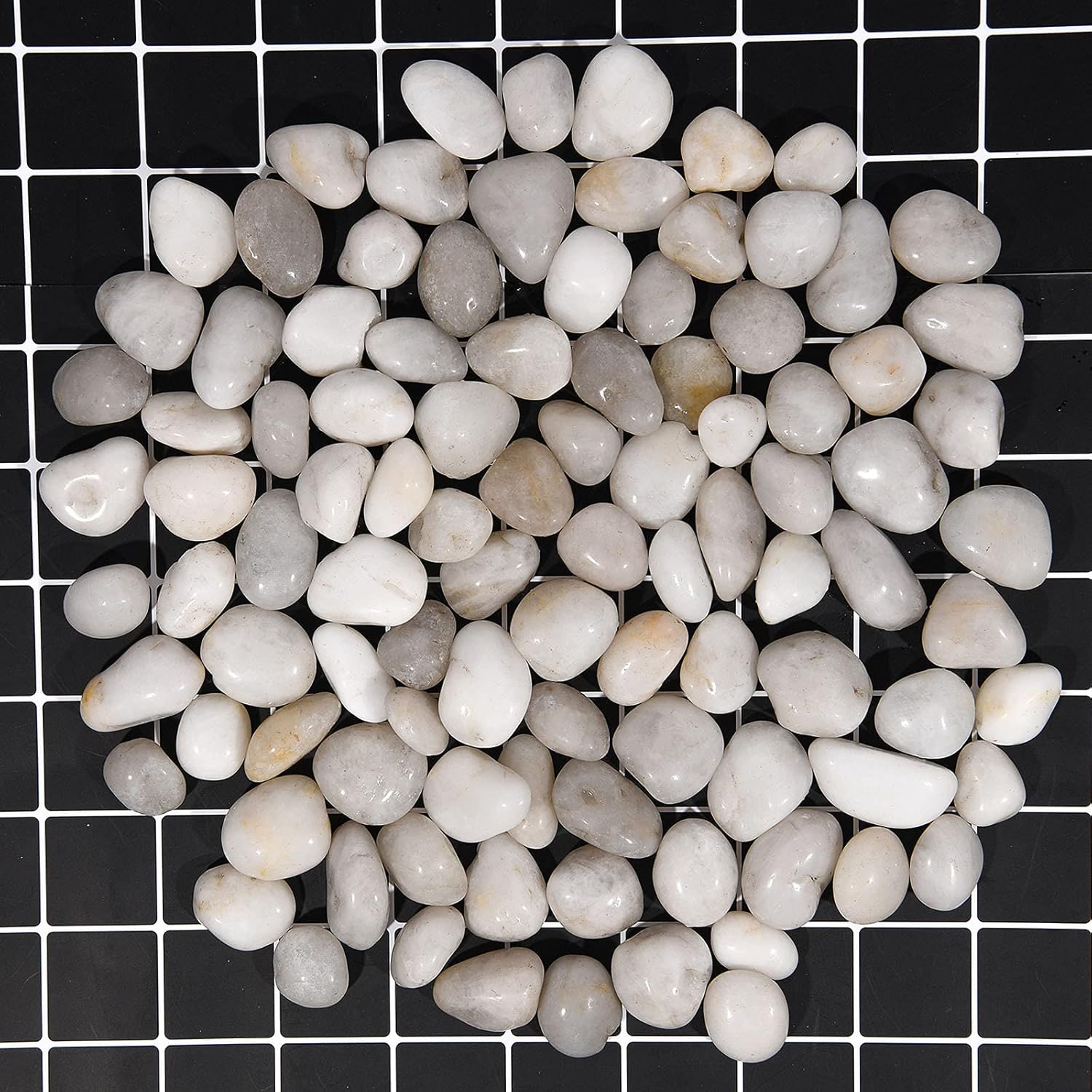 Thumbnail 1 de Hisredsun 3.96 lb White Decorative Stones for Plants 🪨