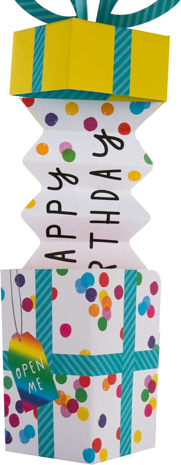 Thumbnail 2 de Hallmark Biglietto di compleanno 3D Pop-Up in scatola regalo (design a pois) – con busta